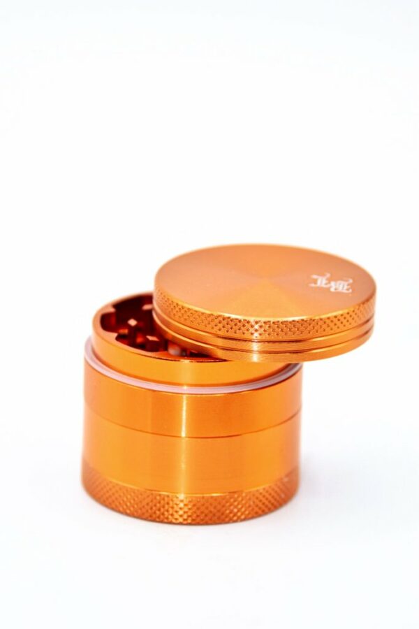 black leaf alugrinder orange