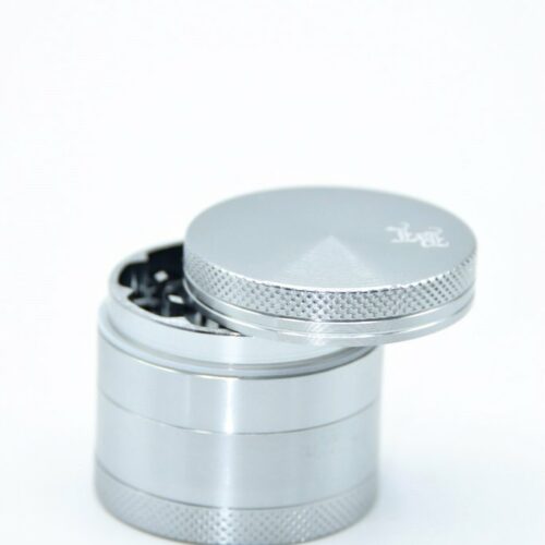 black leaf alugrinder silber
