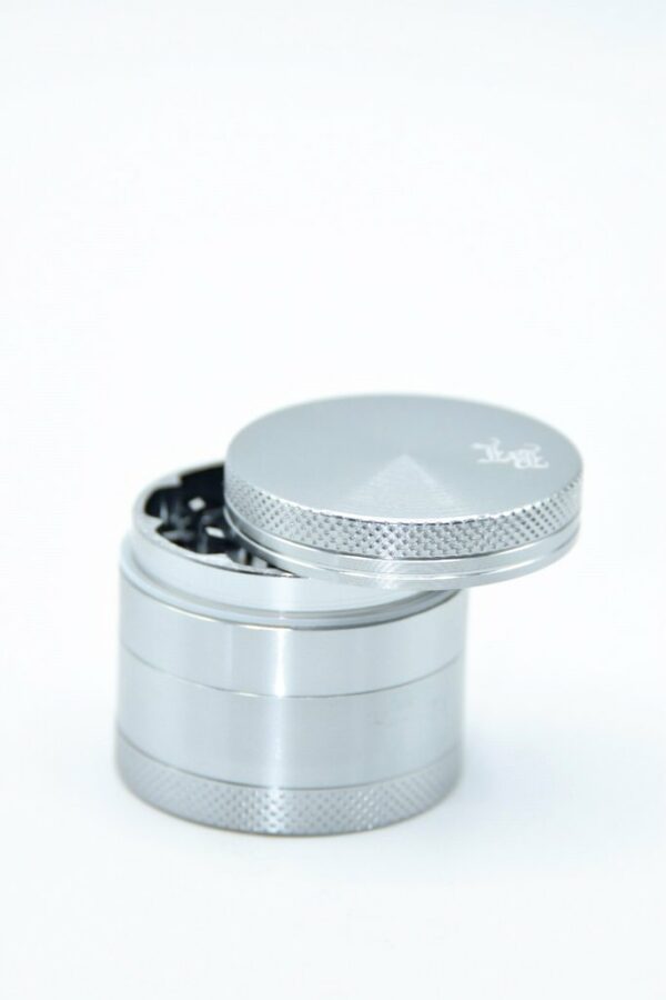 black leaf alugrinder silber
