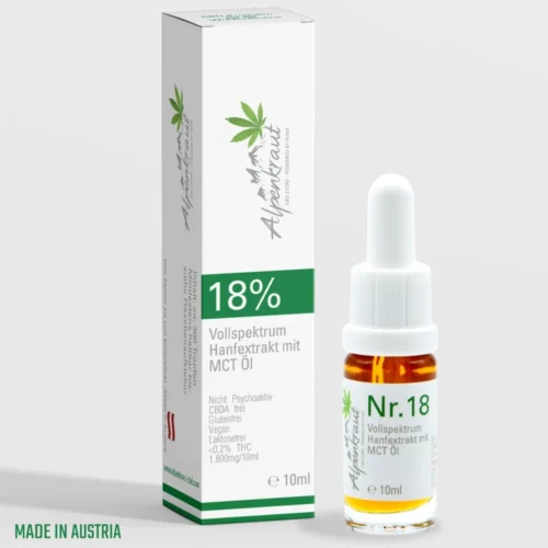 CBD Öl 18% in MCT Öl - Alpenkraut